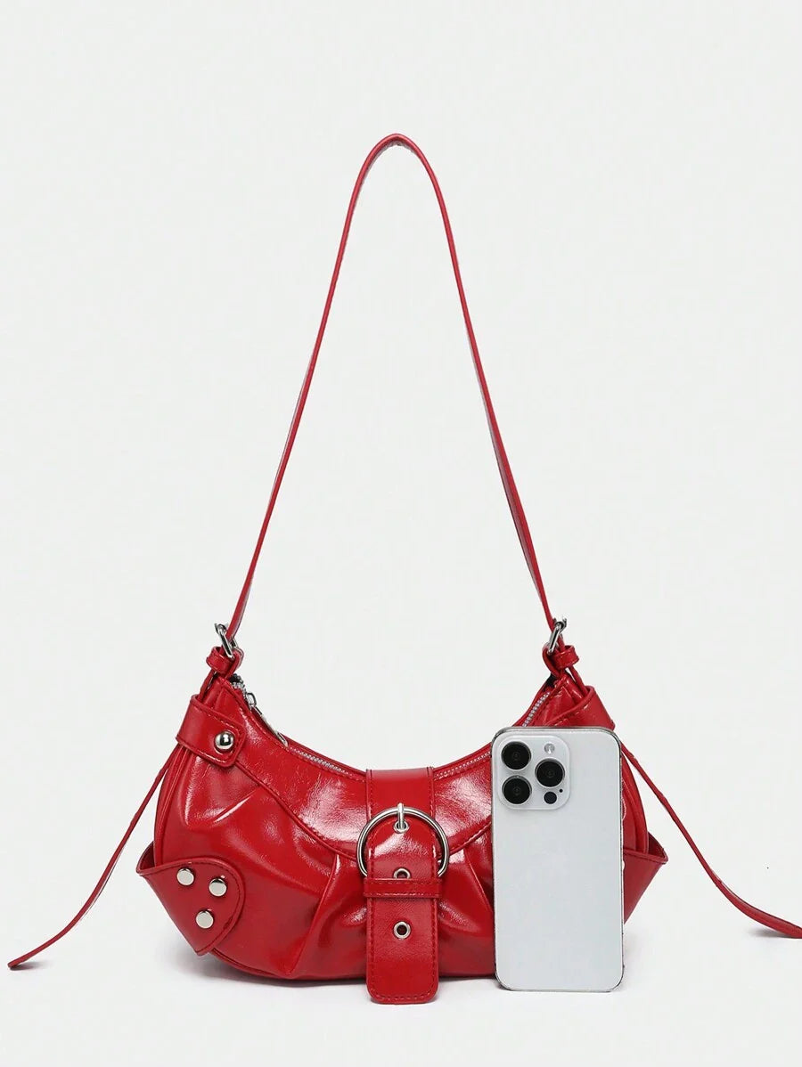 Sac en Simili Cuir a bandouliere pour femme rouge cuir lisse telephone comparaison