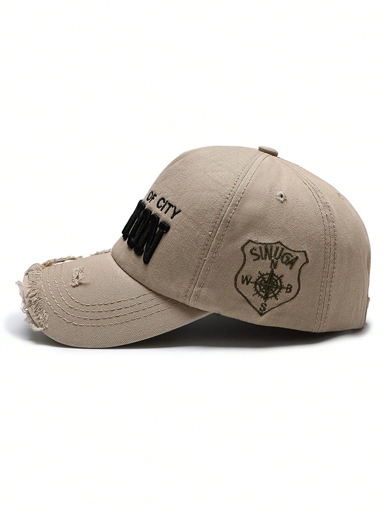 casquette_boston_city_brodee_et_efilochee_kaki de cote