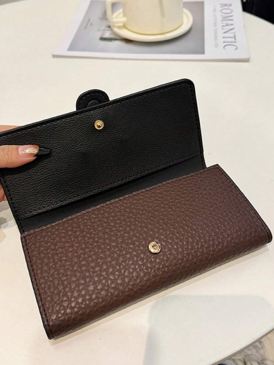 dimension portemonnaie femme marron luci 2