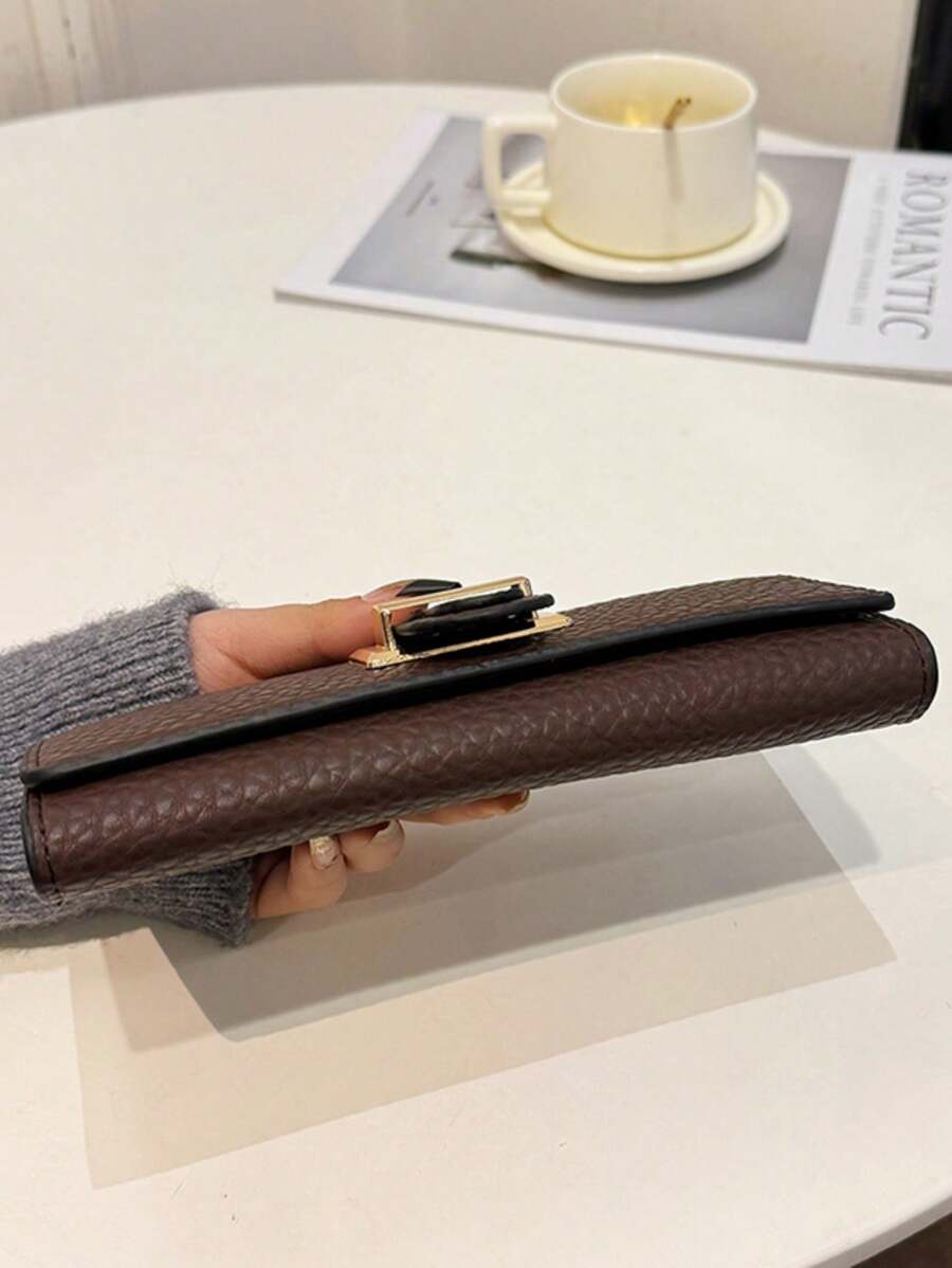 dimension portemonnaie femme marron luci 5