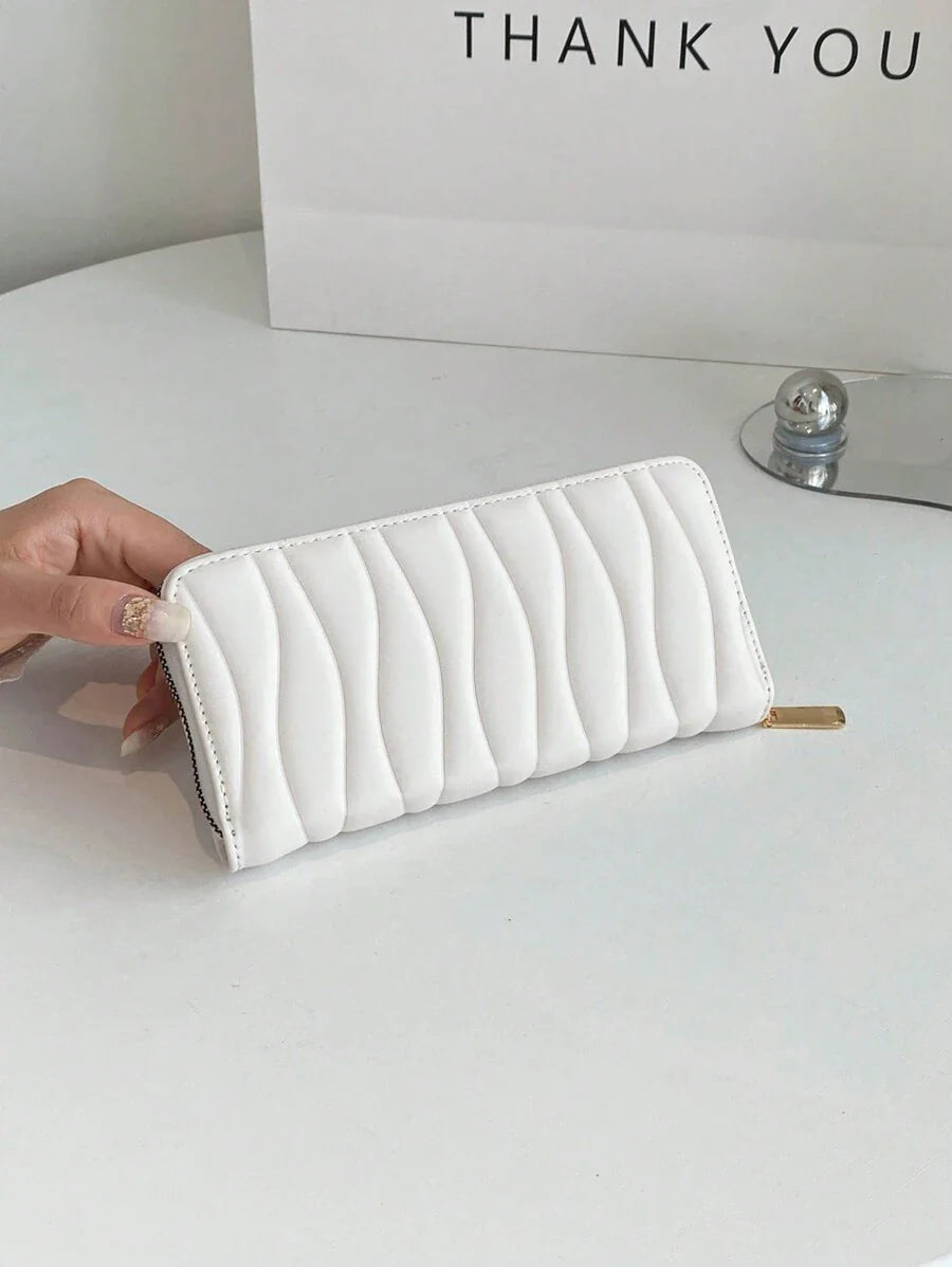 portefeuille fermeture éclair uli blanc 2