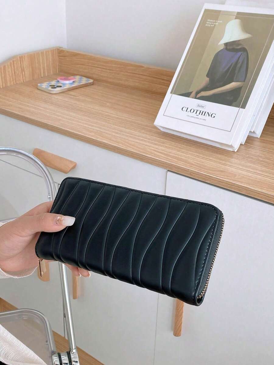 portefeuille fermeture éclair uli noir main 3