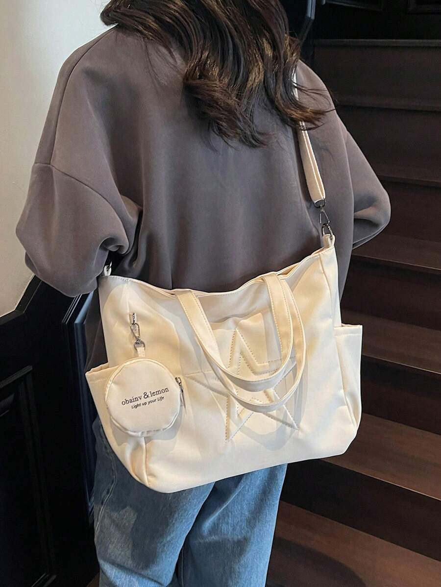 sac cabas en cuir beige pour femme detail sangle et grande sangle