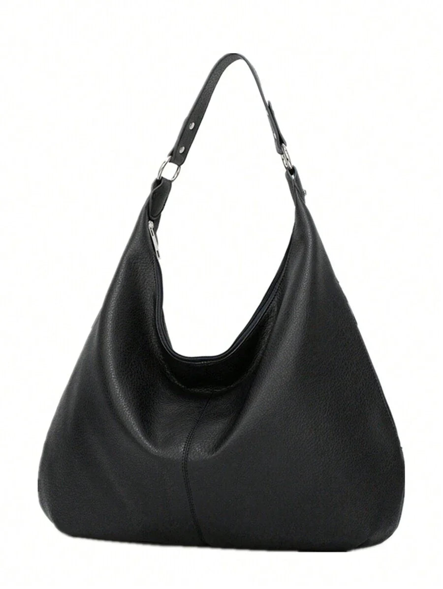 sac hobo femme noir vu de face detail sangle 