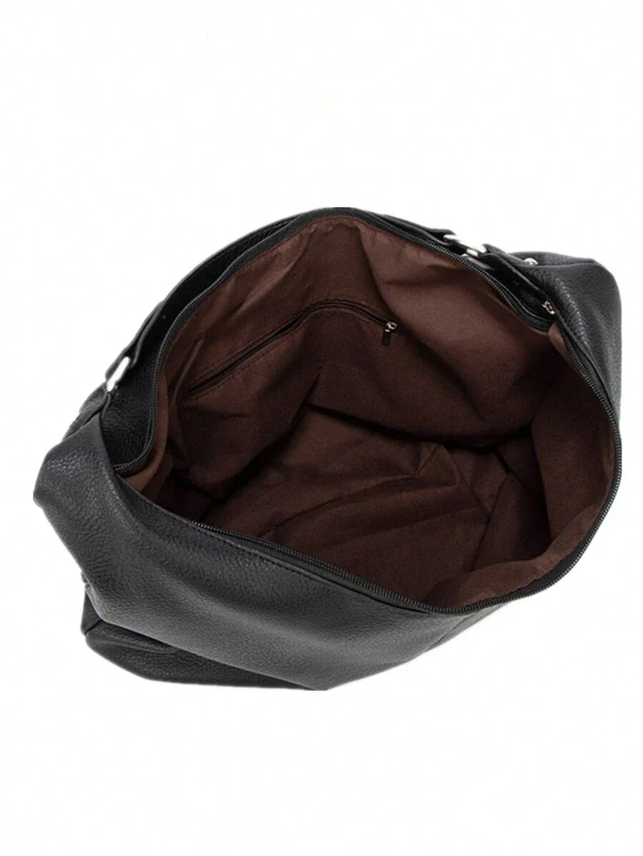 sac noir hobo femme contenance sac interieur marron