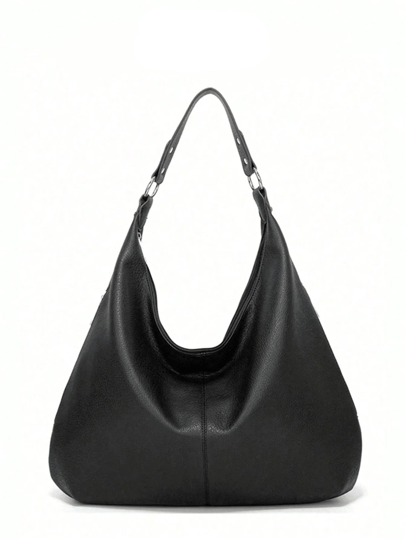 sac noir hobo femme vu de face 