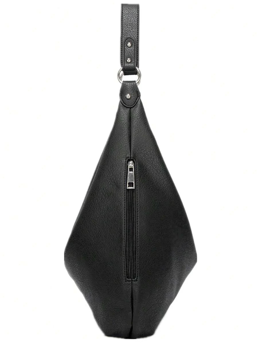 sach hobo femme noir de ote fermeture eclair