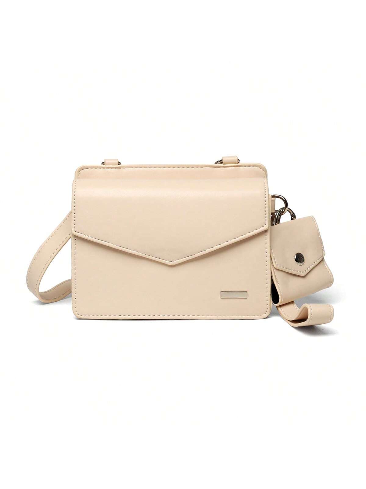 sacoche beige pour homme avec petit porte monnaie