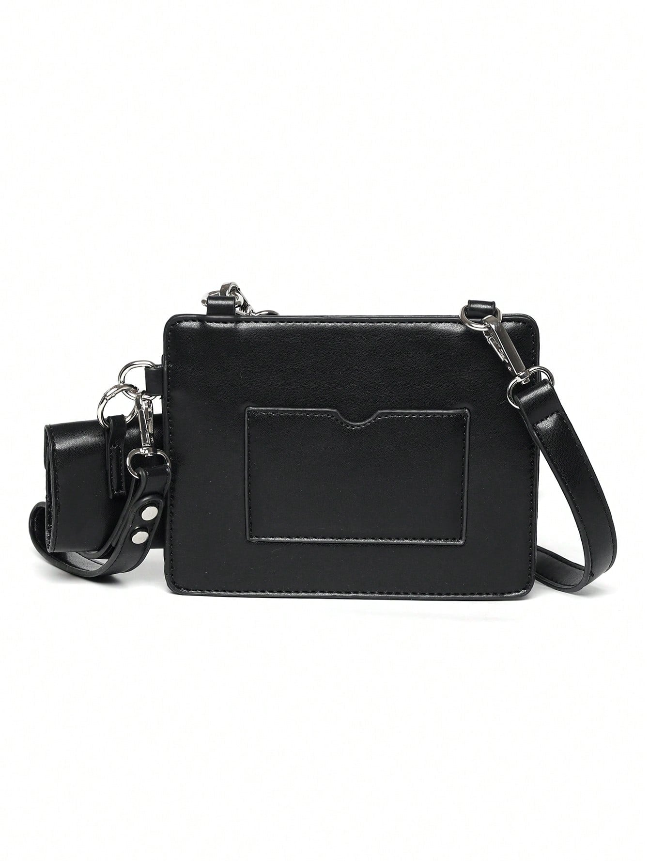 sacoche noir homme porte carte de cote